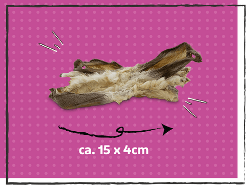 SnackOMIO - Feine Kaninchenohren mit Fell - BARFTIER
